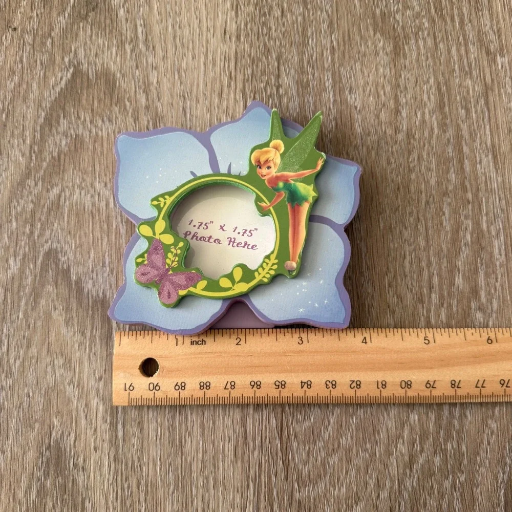 Disney Fairies Tinker Bell Wooden Flower Picture Frame 4x4 F.A.B Starpoint 2009